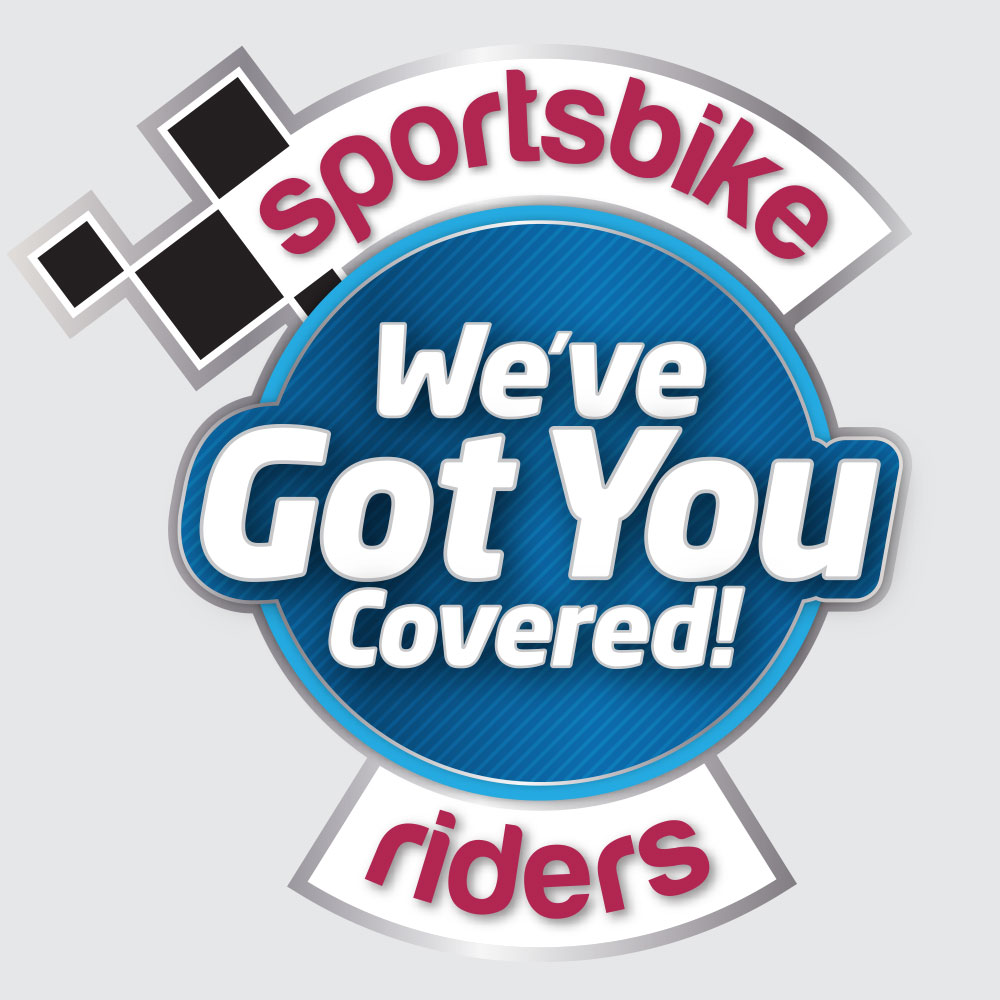 We've got you covered logo - sportsbike riders