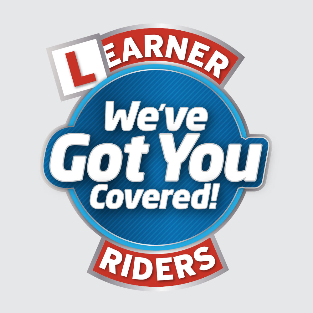 We've got you covered logo - learner riders