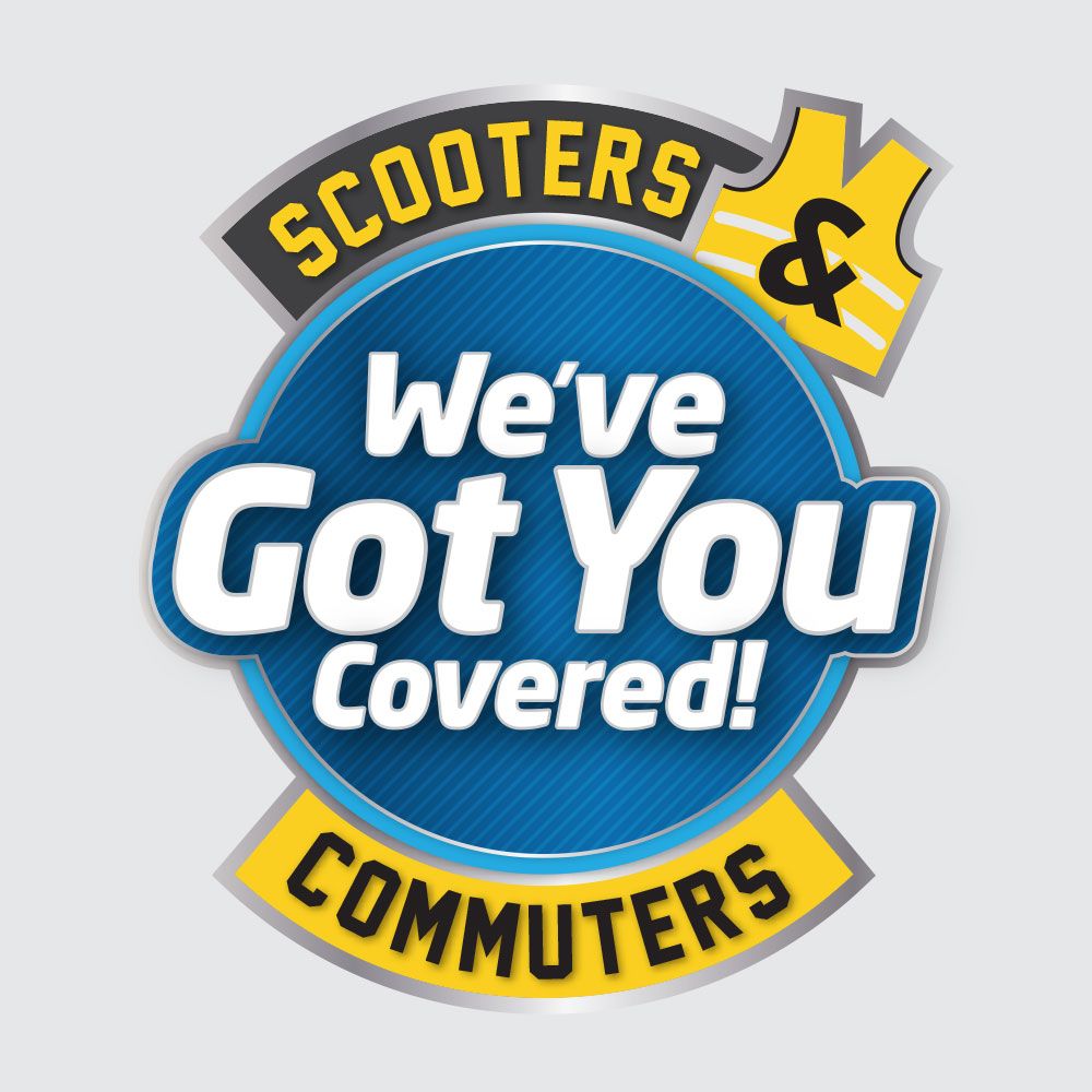 We've got you covered logo - scooters and commuters