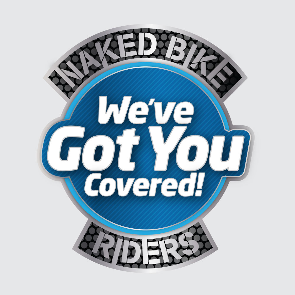 We've got you covered logo - naked bike riders