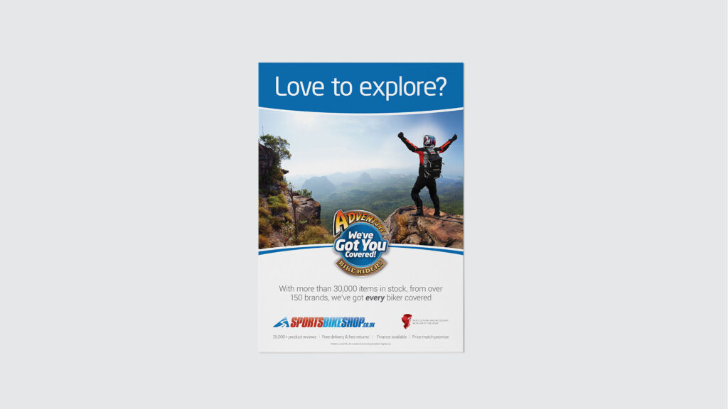 Sportsbikeshop ad - Love to explore?