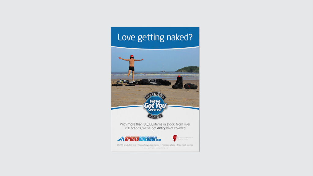 Sportsbikeshop ad – Love getting naked?