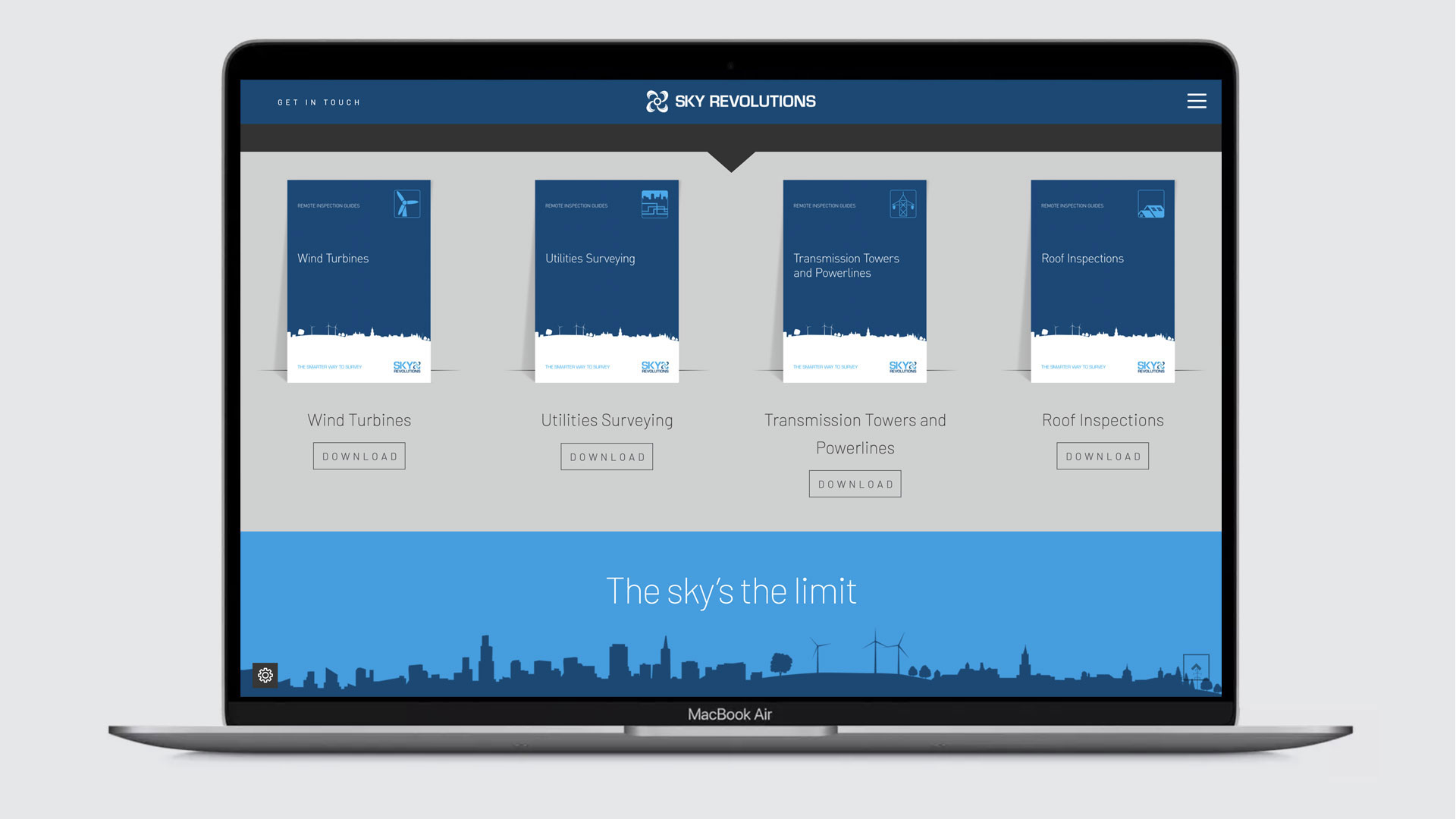 Website Design for Sky Revolutions