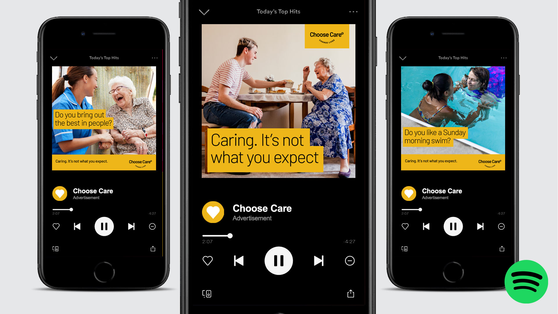 Choose Care Spotify Campaign
