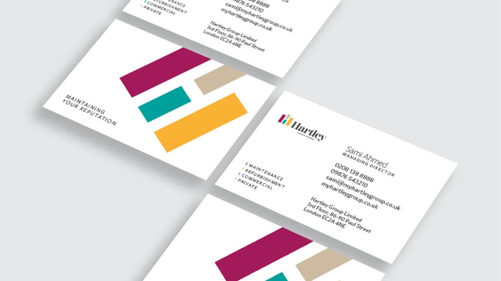 hartley business cards