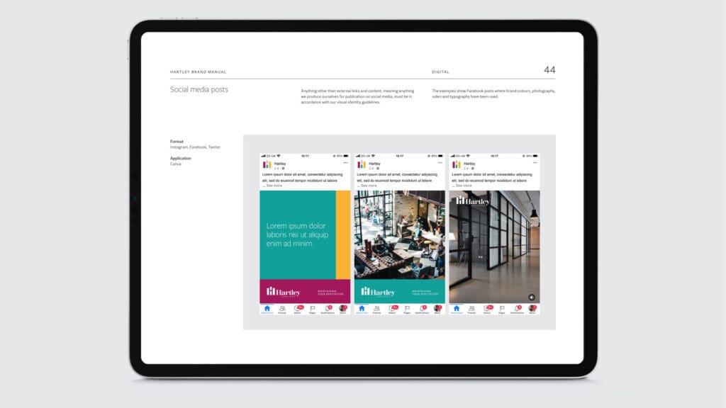 hartley social media