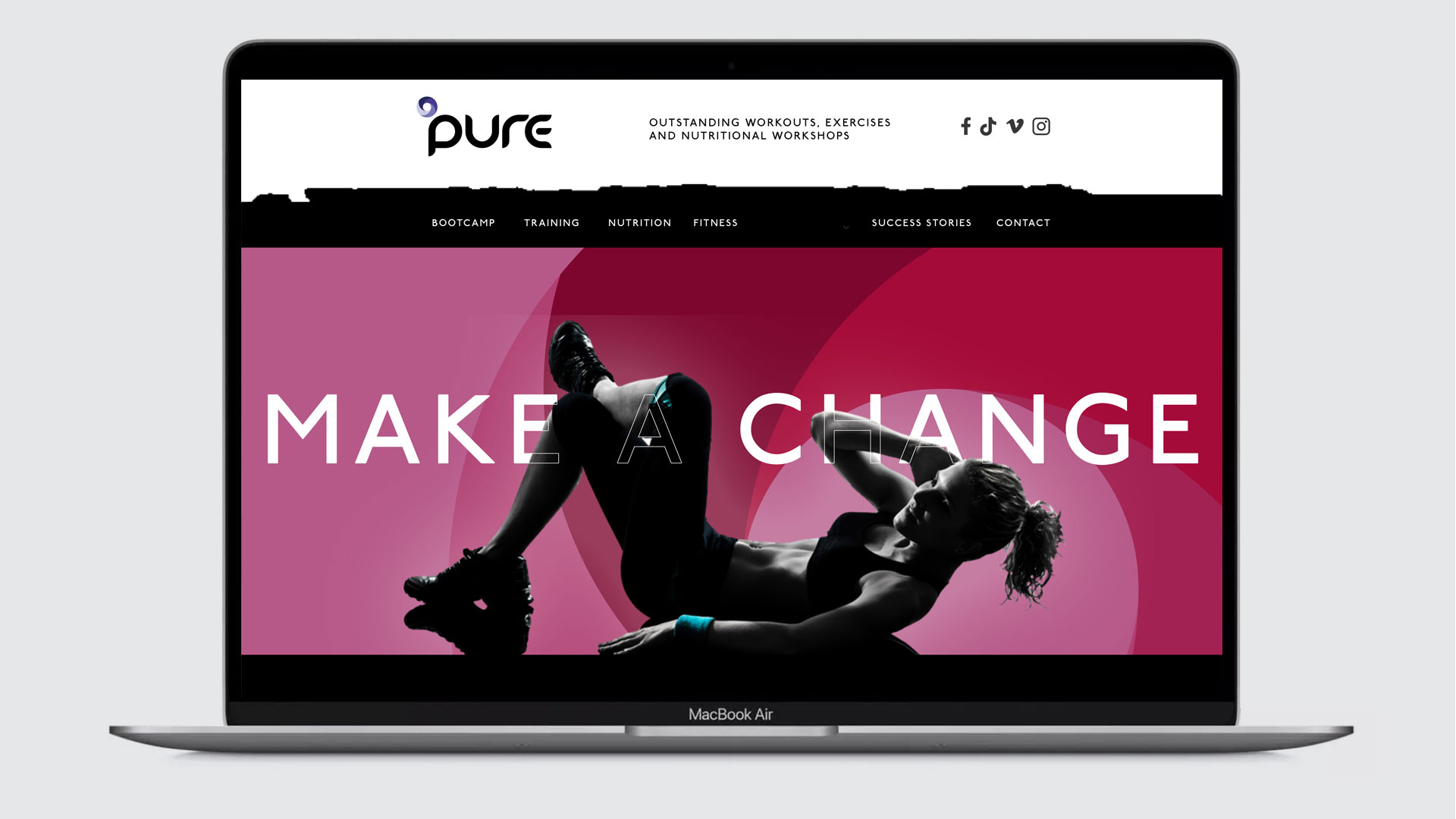 pure website design