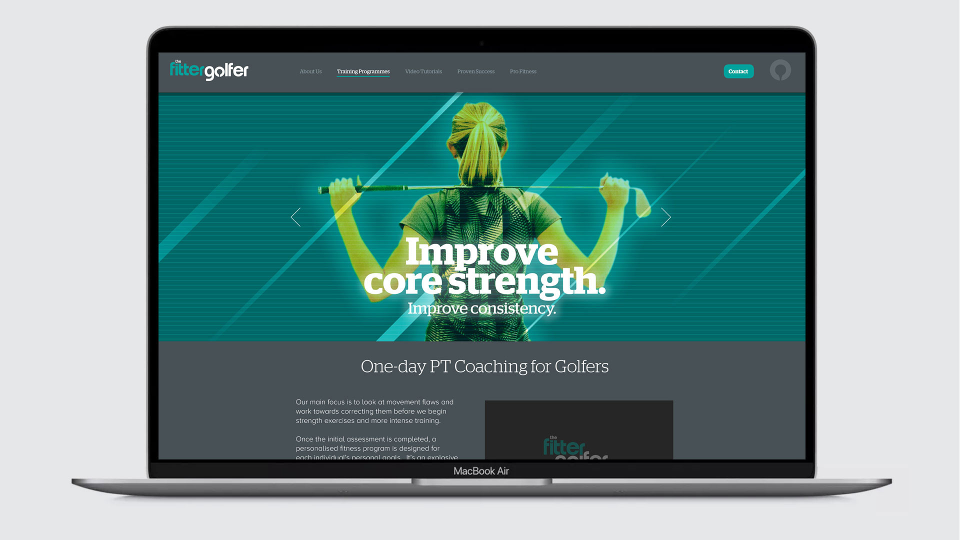 The Fitter Golfer website