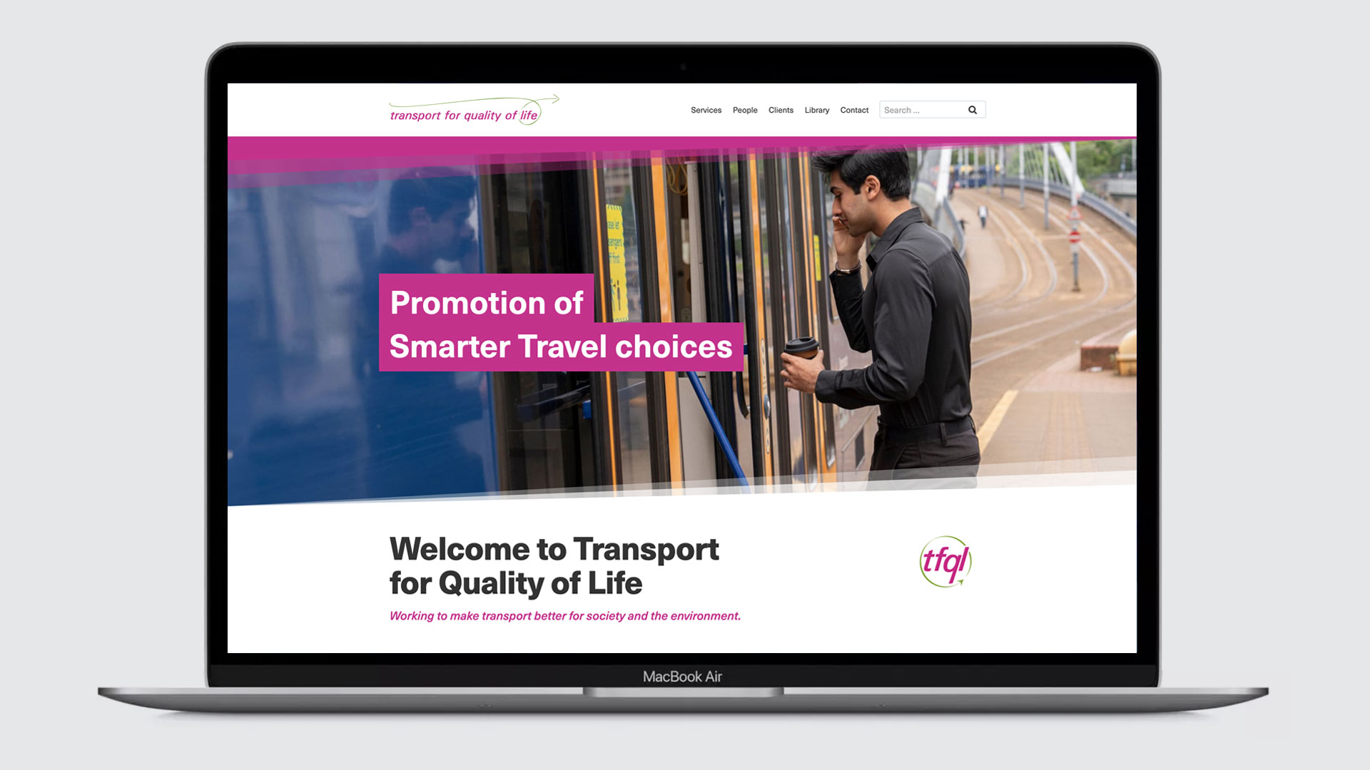 transport for quality of life website - promotion of smarter travel choices