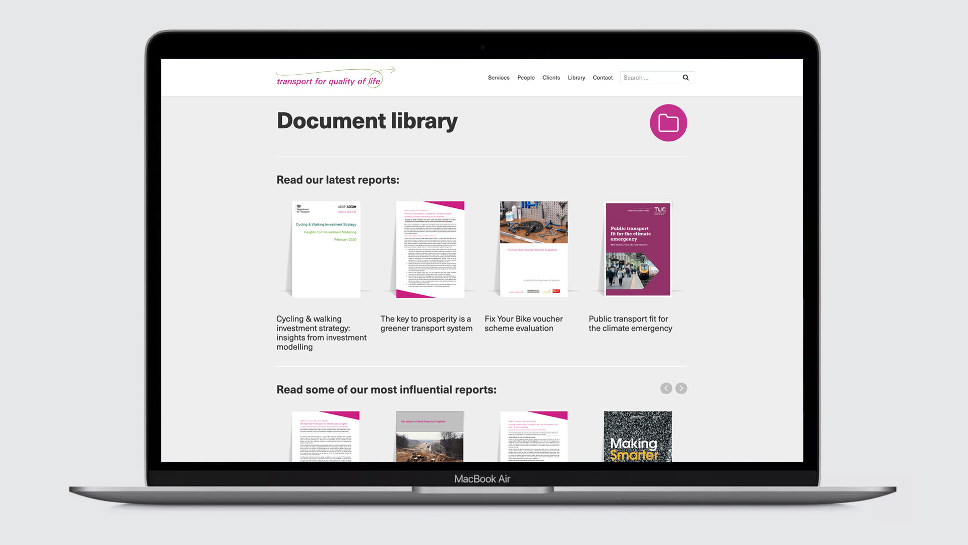 transport for quality of life website - document library