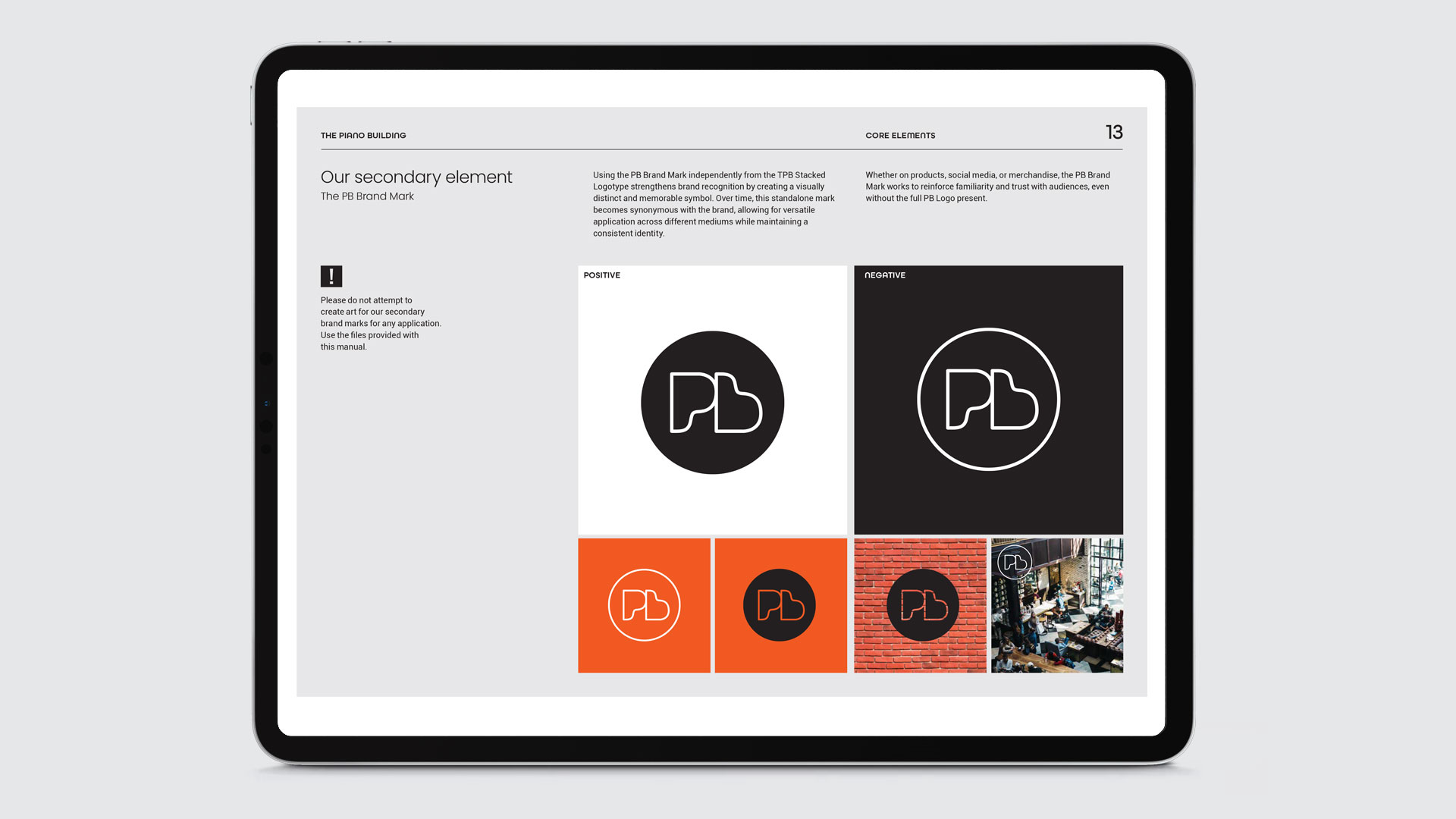 the piano building brand manual