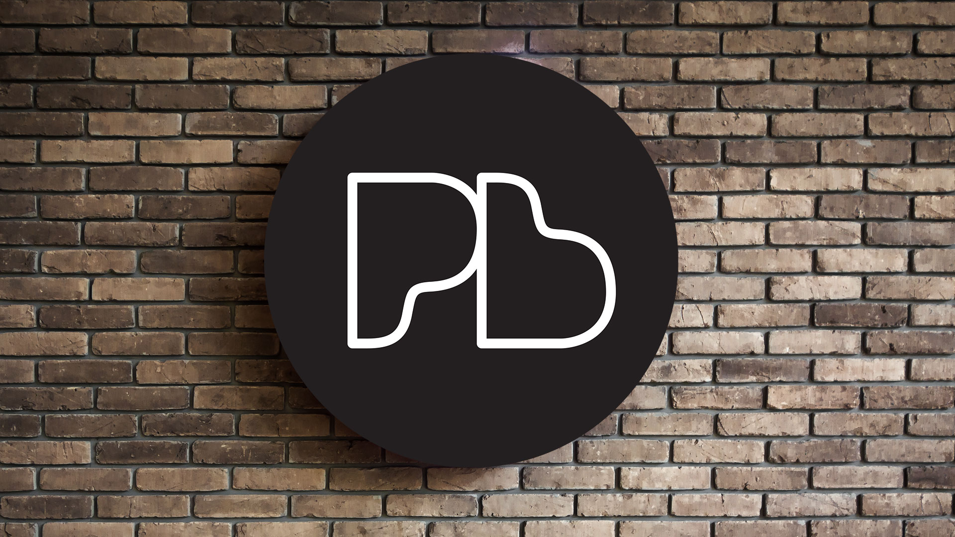 the piano building back lit sign