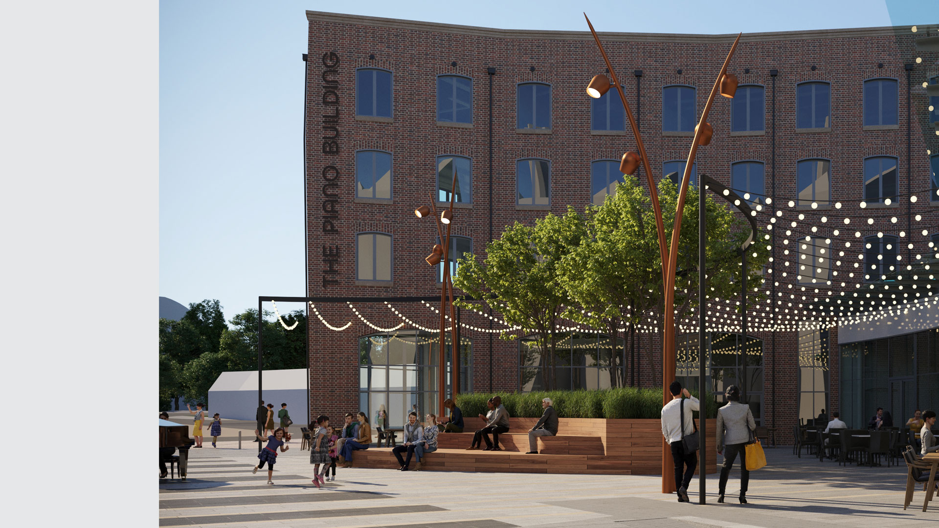 the piano building mockup