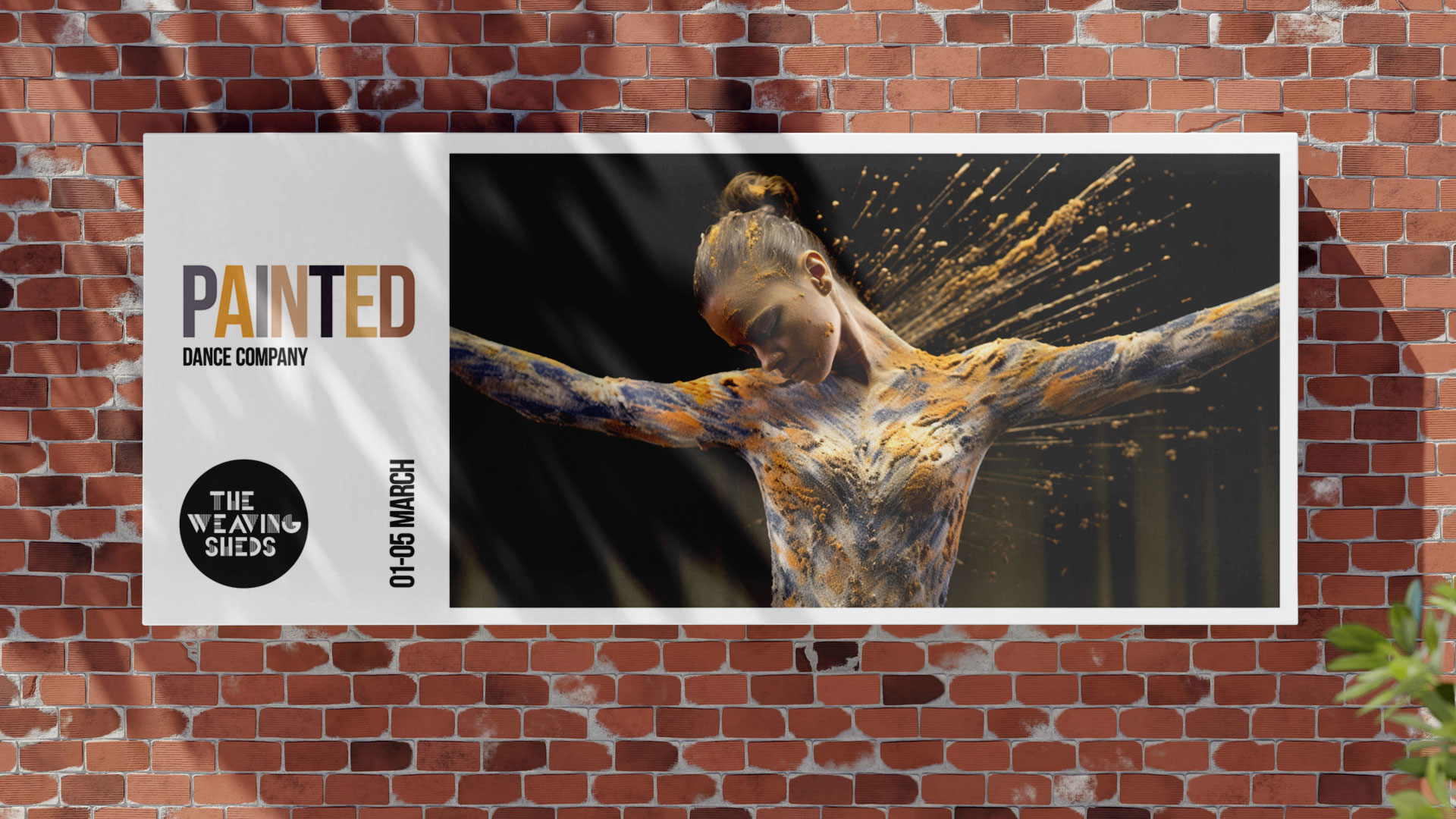 poster at the weaving sheds